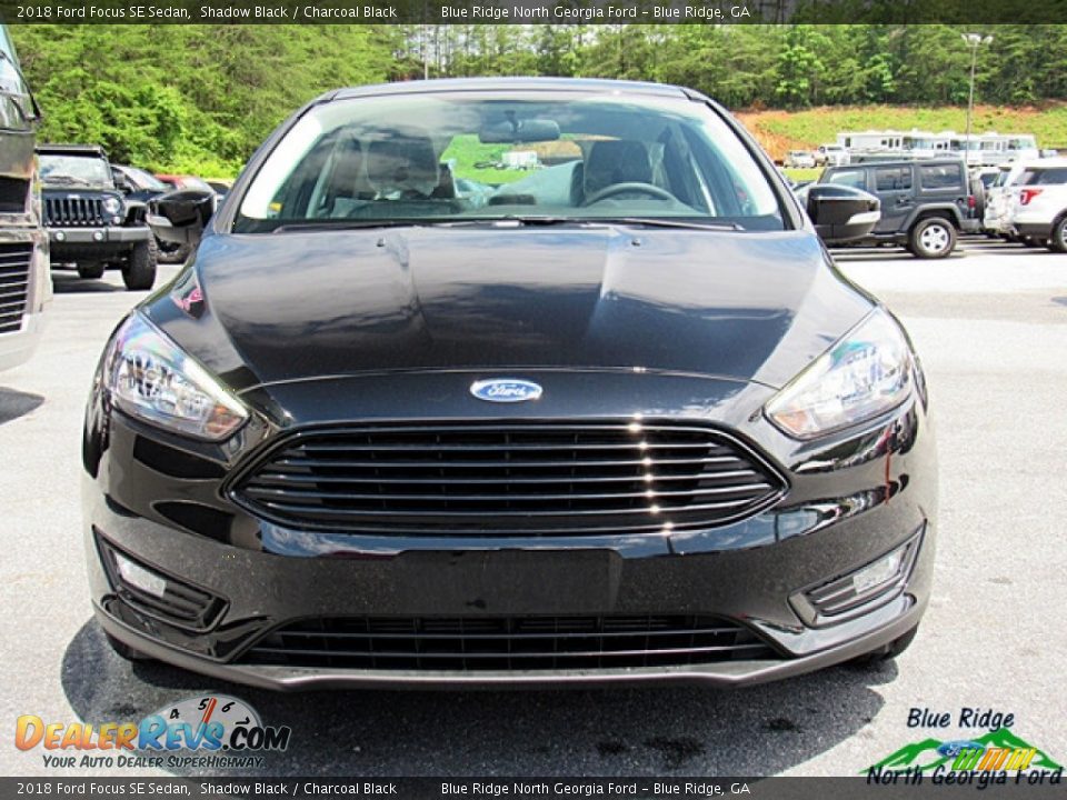 2018 Ford Focus SE Sedan Shadow Black / Charcoal Black Photo #8