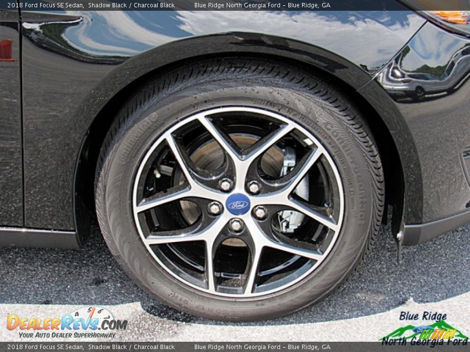 2018 Ford Focus SE Sedan Shadow Black / Charcoal Black Photo #9