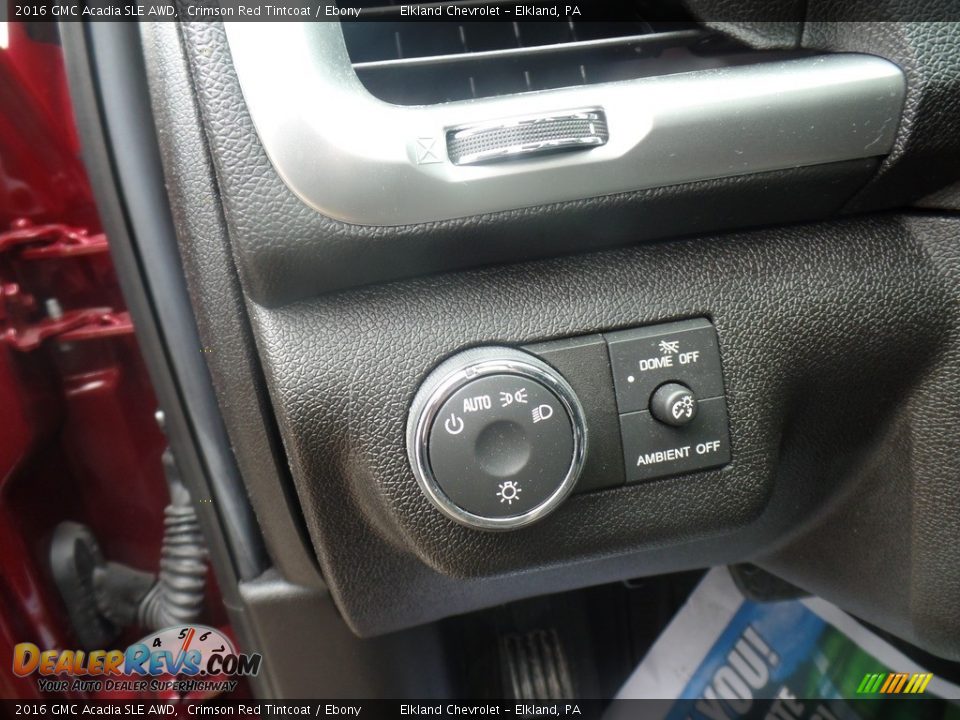 2016 GMC Acadia SLE AWD Crimson Red Tintcoat / Ebony Photo #22