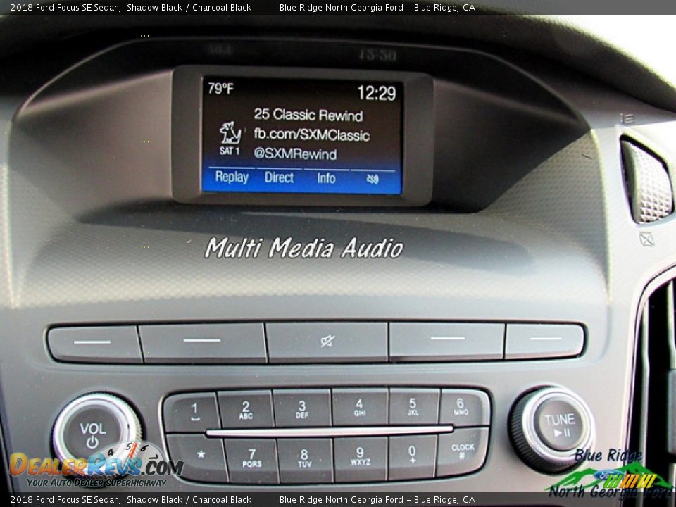 2018 Ford Focus SE Sedan Shadow Black / Charcoal Black Photo #19