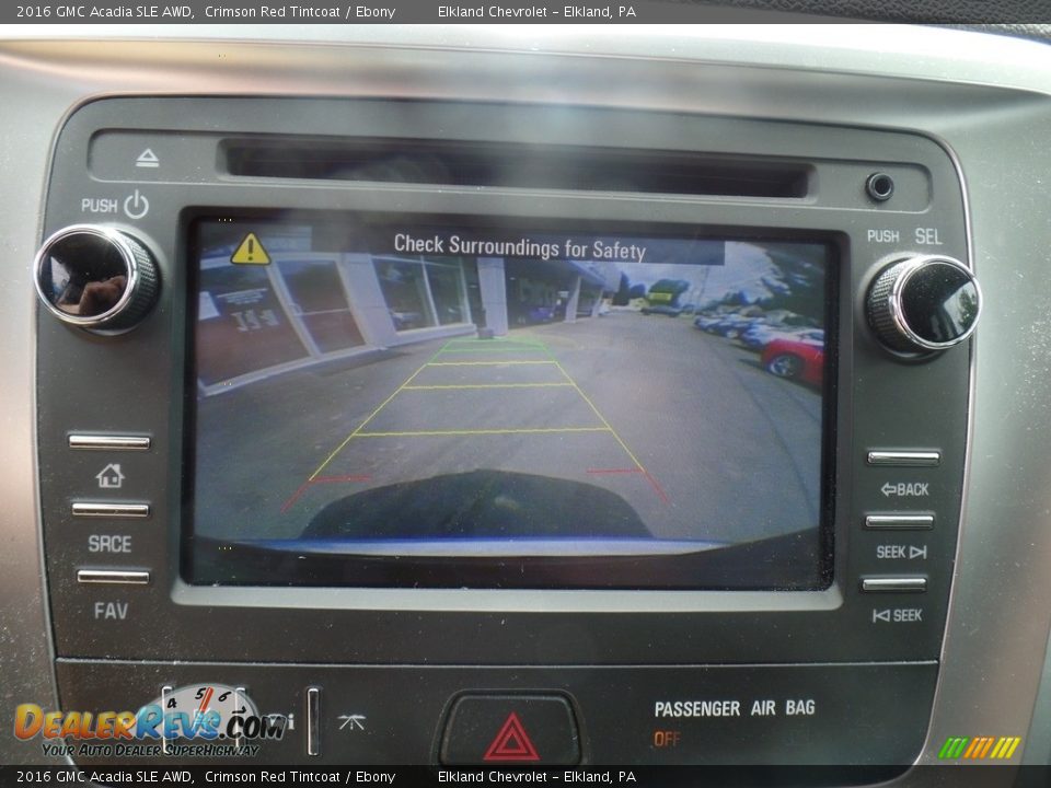 2016 GMC Acadia SLE AWD Crimson Red Tintcoat / Ebony Photo #28