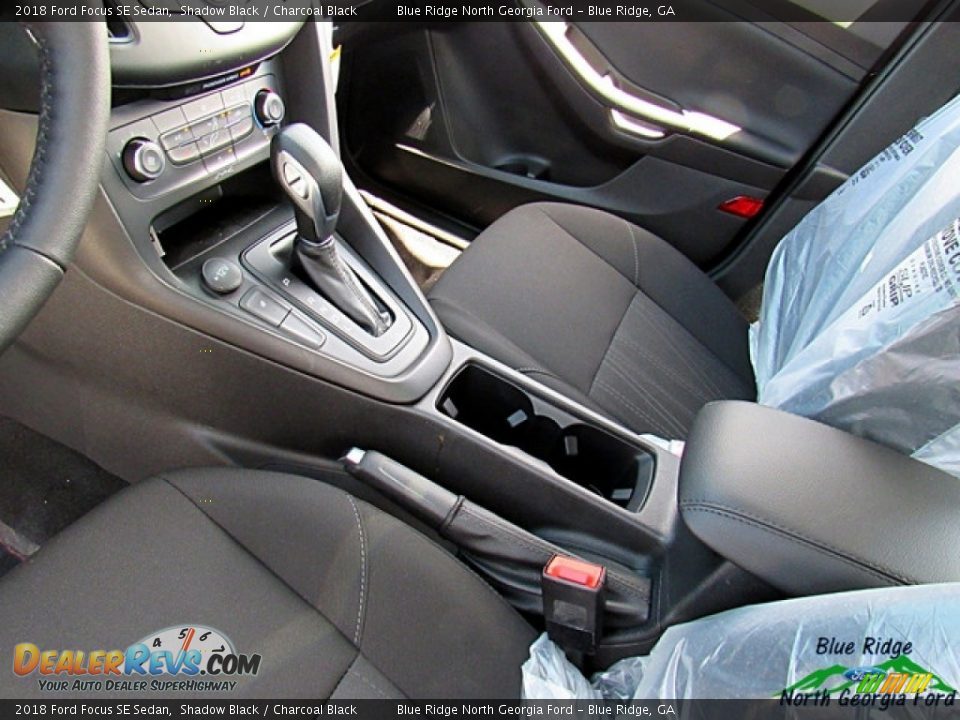 2018 Ford Focus SE Sedan Shadow Black / Charcoal Black Photo #23