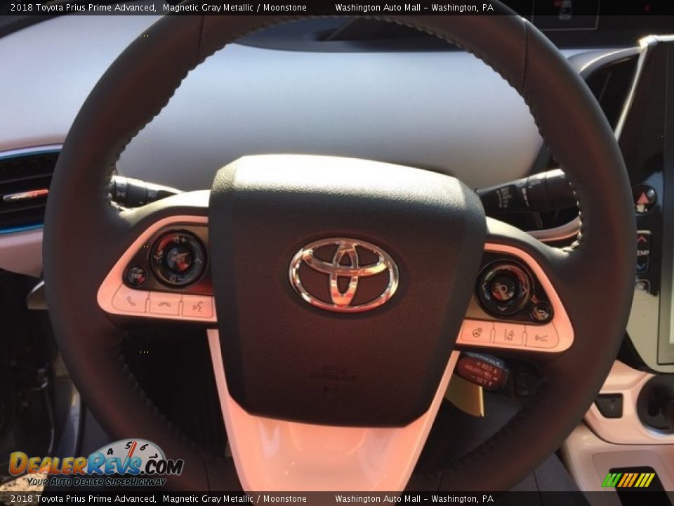 2018 Toyota Prius Prime Advanced Magnetic Gray Metallic / Moonstone Photo #13