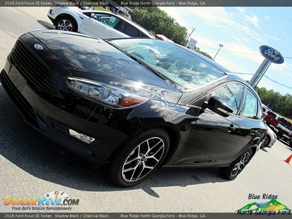 2018 Ford Focus SE Sedan Shadow Black / Charcoal Black Photo #29