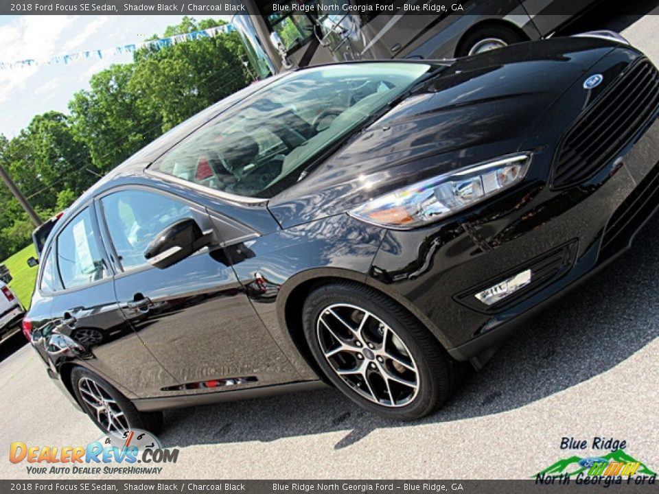 2018 Ford Focus SE Sedan Shadow Black / Charcoal Black Photo #30