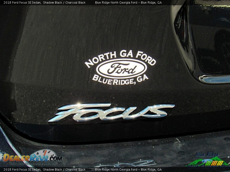 2018 Ford Focus SE Sedan Shadow Black / Charcoal Black Photo #33