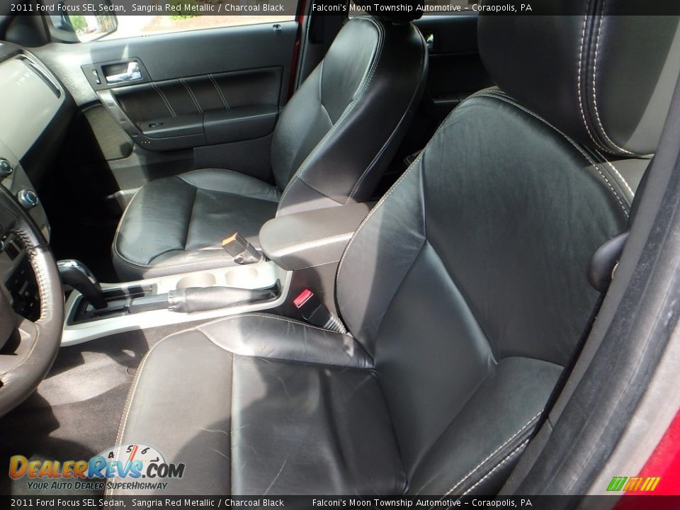 2011 Ford Focus SEL Sedan Sangria Red Metallic / Charcoal Black Photo #15