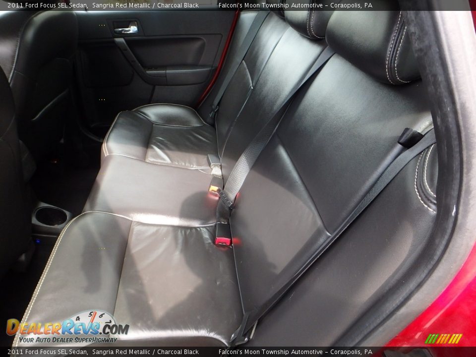 2011 Ford Focus SEL Sedan Sangria Red Metallic / Charcoal Black Photo #16