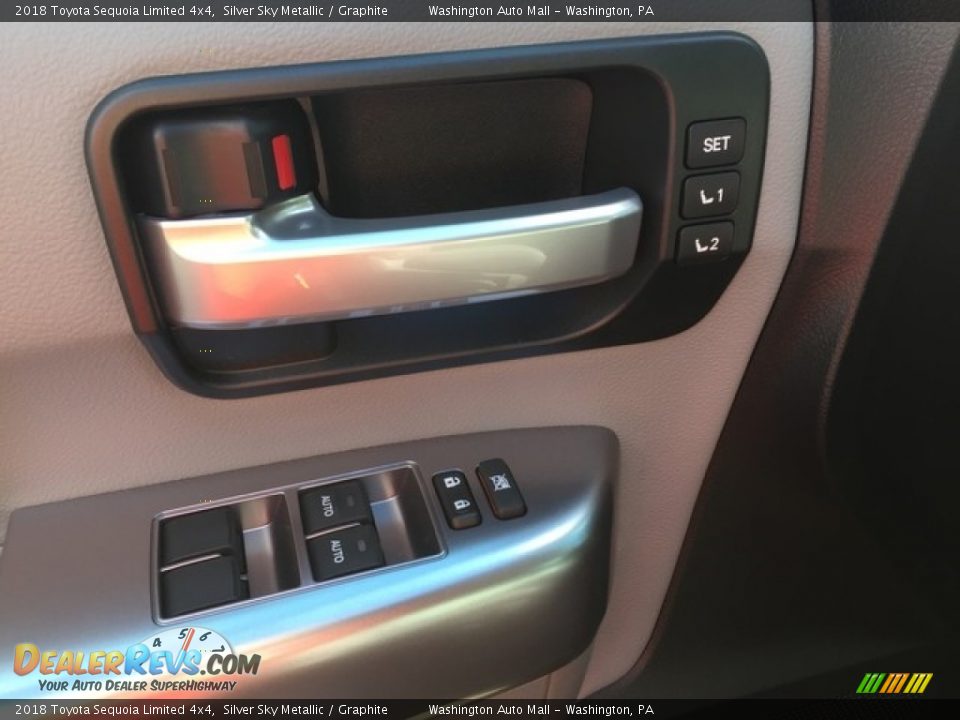 2018 Toyota Sequoia Limited 4x4 Silver Sky Metallic / Graphite Photo #8