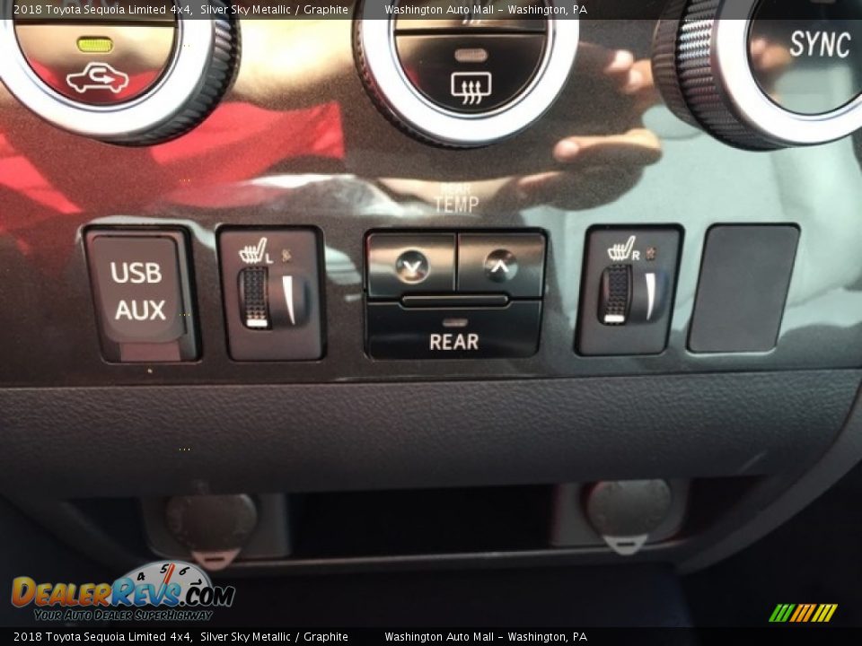 Controls of 2018 Toyota Sequoia Limited 4x4 Photo #14