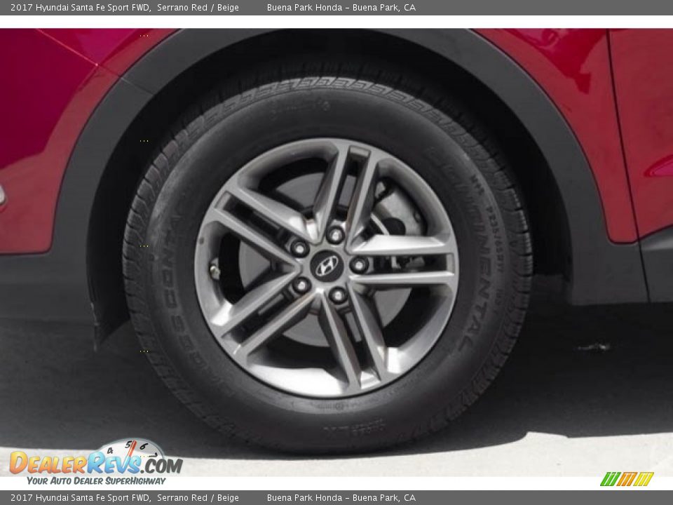 2017 Hyundai Santa Fe Sport FWD Serrano Red / Beige Photo #32
