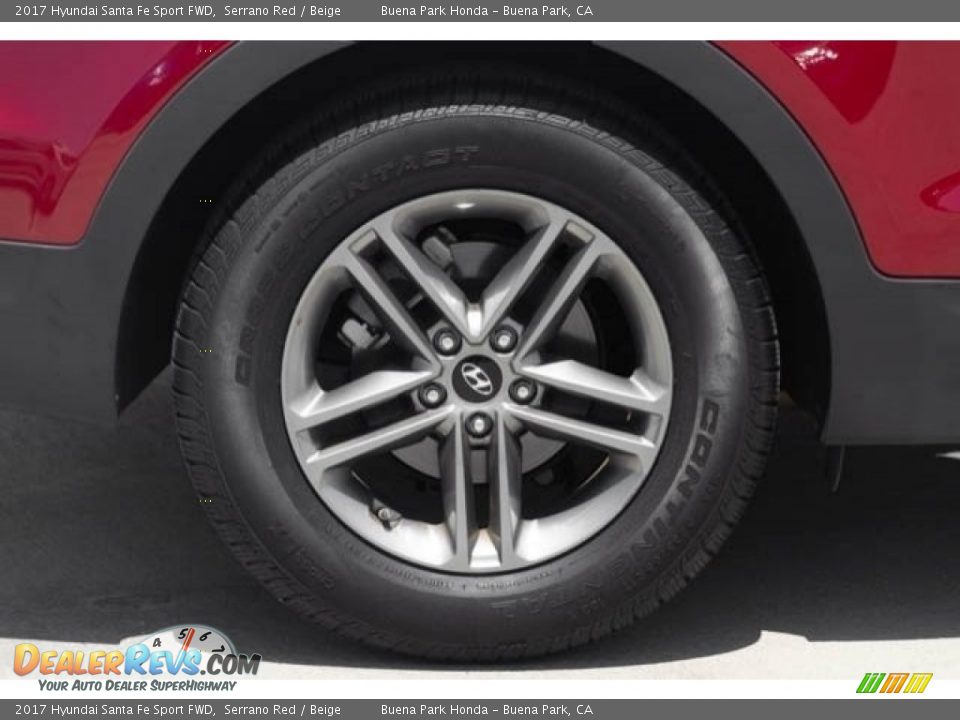 2017 Hyundai Santa Fe Sport FWD Serrano Red / Beige Photo #34