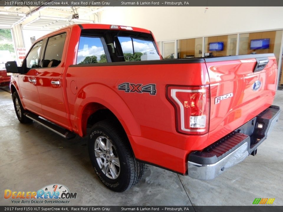 2017 Ford F150 XLT SuperCrew 4x4 Race Red / Earth Gray Photo #3