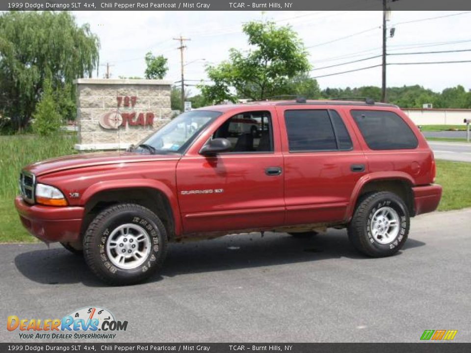1999 Dodge Durango SLT 4x4 Chili Pepper Red Pearlcoat / Mist Gray Photo #1