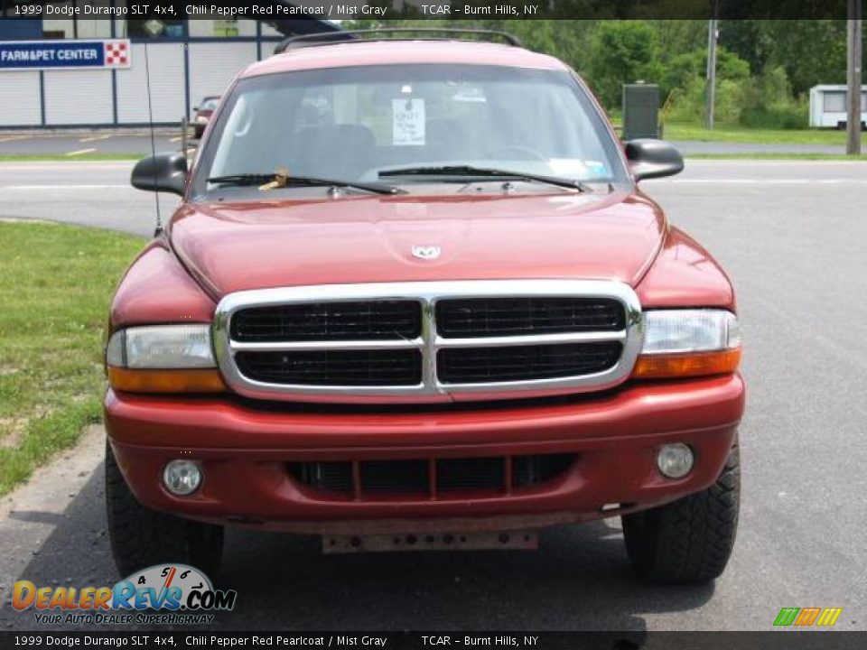 1999 Dodge Durango SLT 4x4 Chili Pepper Red Pearlcoat / Mist Gray Photo #3