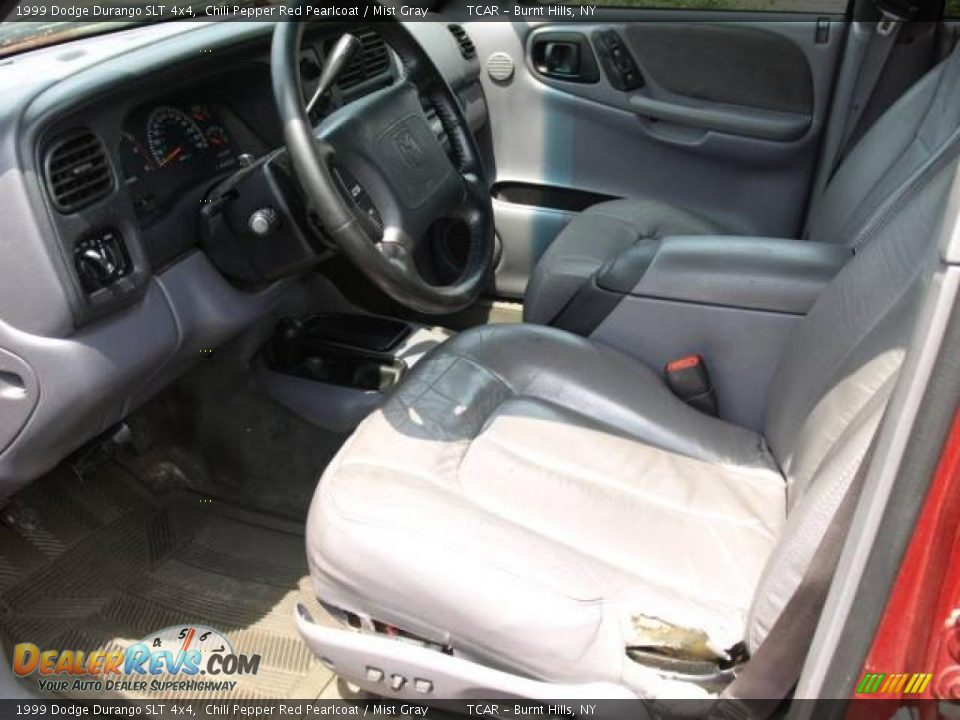 1999 Dodge Durango SLT 4x4 Chili Pepper Red Pearlcoat / Mist Gray Photo #7