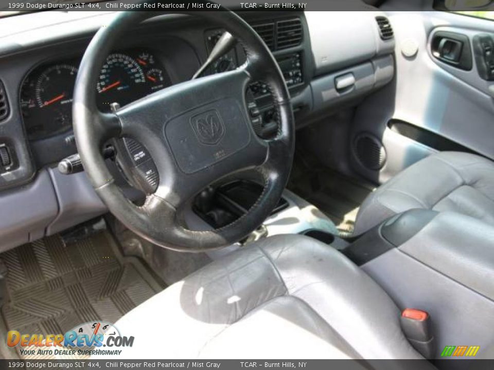 1999 Dodge Durango SLT 4x4 Chili Pepper Red Pearlcoat / Mist Gray Photo #8