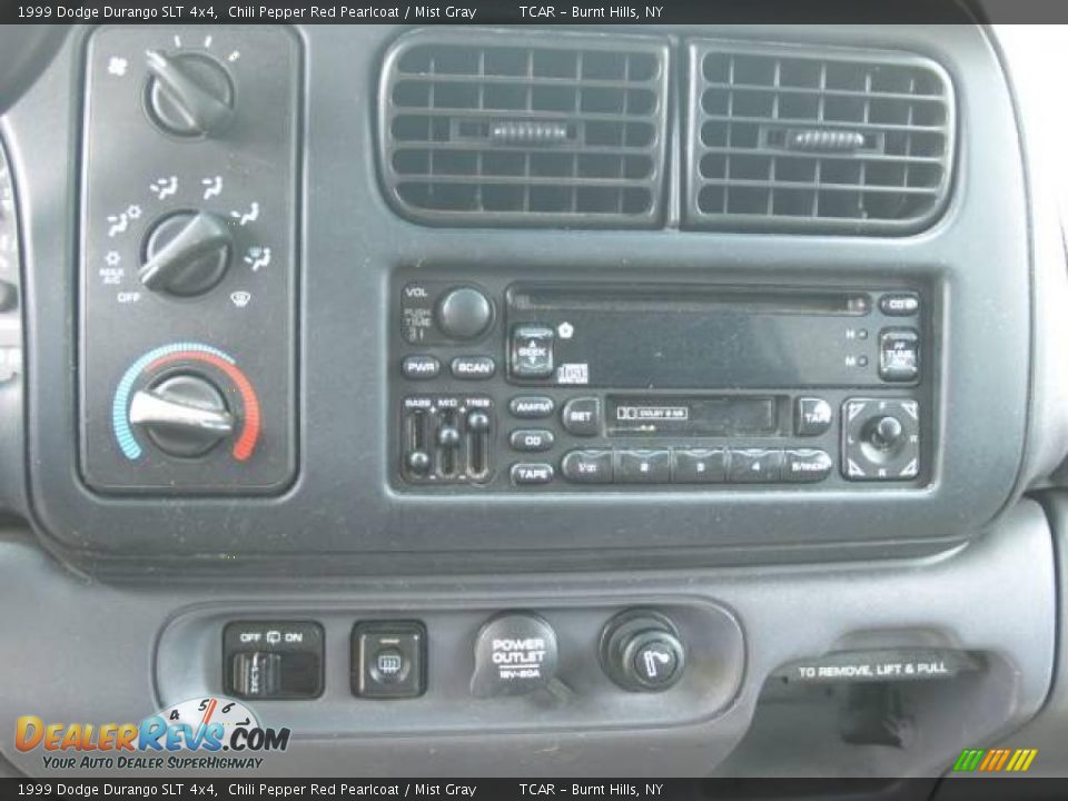 1999 Dodge Durango SLT 4x4 Chili Pepper Red Pearlcoat / Mist Gray Photo #11