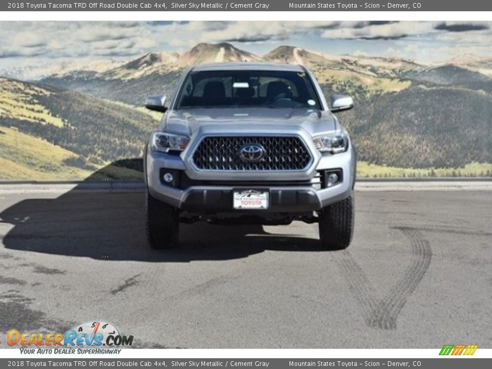 2018 Toyota Tacoma TRD Off Road Double Cab 4x4 Silver Sky Metallic / Cement Gray Photo #2
