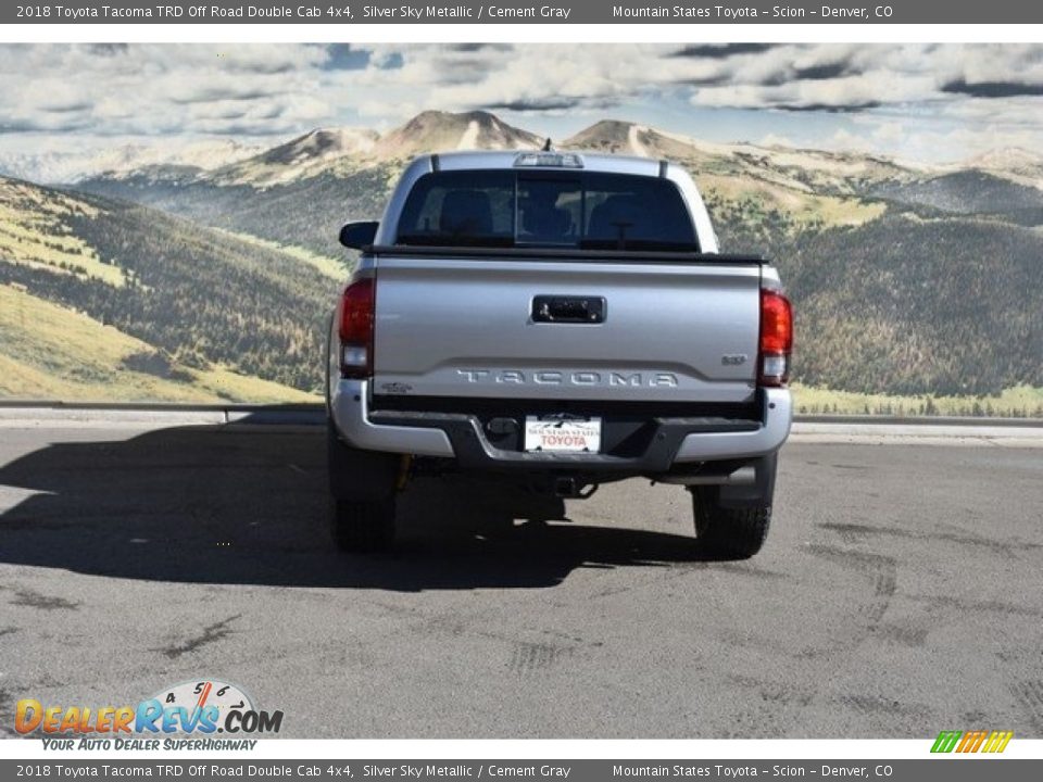 2018 Toyota Tacoma TRD Off Road Double Cab 4x4 Silver Sky Metallic / Cement Gray Photo #4