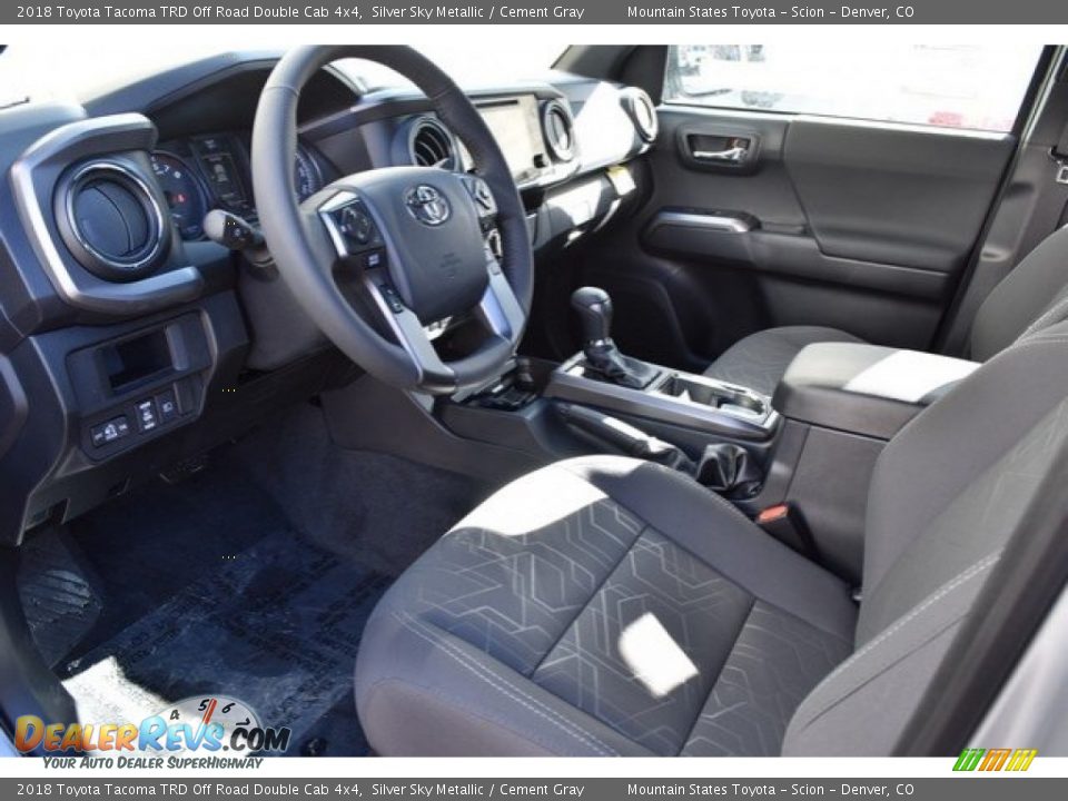 2018 Toyota Tacoma TRD Off Road Double Cab 4x4 Silver Sky Metallic / Cement Gray Photo #5