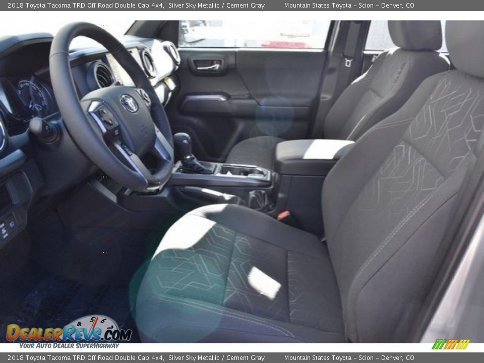 2018 Toyota Tacoma TRD Off Road Double Cab 4x4 Silver Sky Metallic / Cement Gray Photo #6