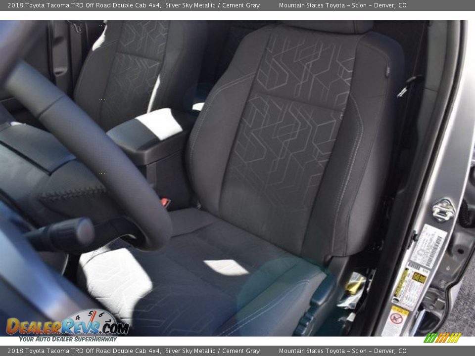 2018 Toyota Tacoma TRD Off Road Double Cab 4x4 Silver Sky Metallic / Cement Gray Photo #7