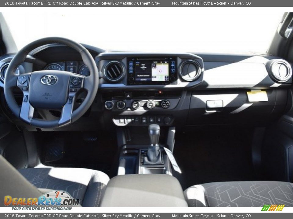 2018 Toyota Tacoma TRD Off Road Double Cab 4x4 Silver Sky Metallic / Cement Gray Photo #8