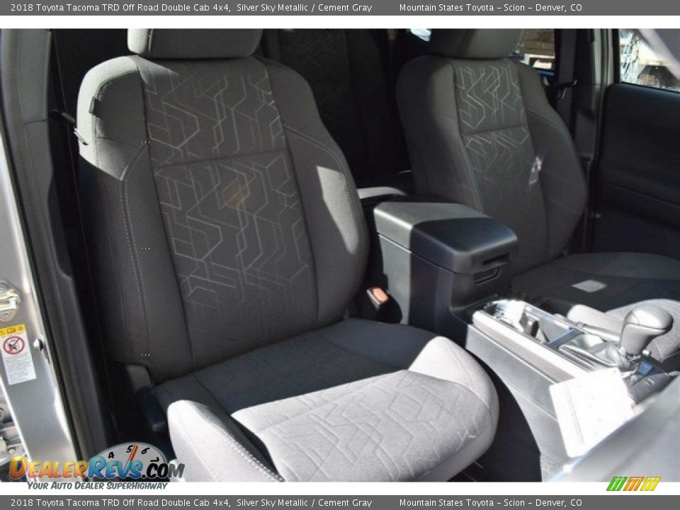 2018 Toyota Tacoma TRD Off Road Double Cab 4x4 Silver Sky Metallic / Cement Gray Photo #12