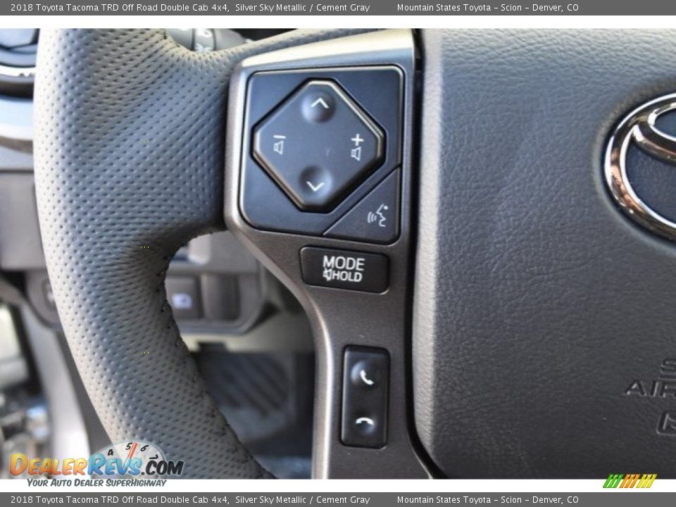 2018 Toyota Tacoma TRD Off Road Double Cab 4x4 Silver Sky Metallic / Cement Gray Photo #25