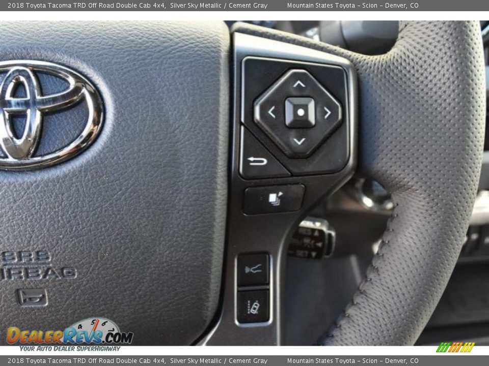 2018 Toyota Tacoma TRD Off Road Double Cab 4x4 Silver Sky Metallic / Cement Gray Photo #26