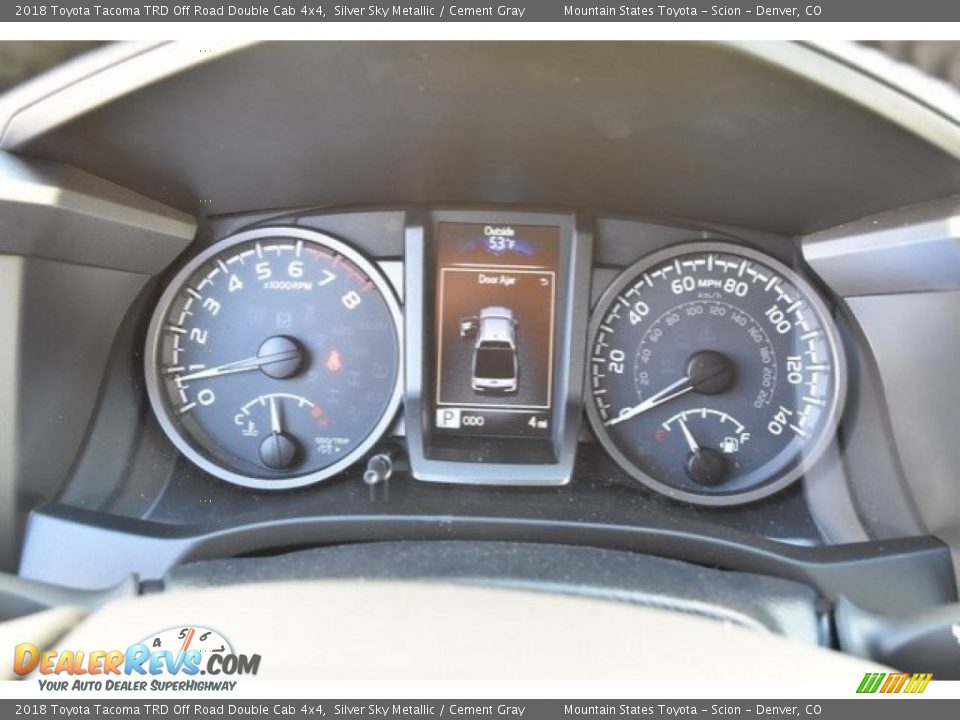 2018 Toyota Tacoma TRD Off Road Double Cab 4x4 Silver Sky Metallic / Cement Gray Photo #27