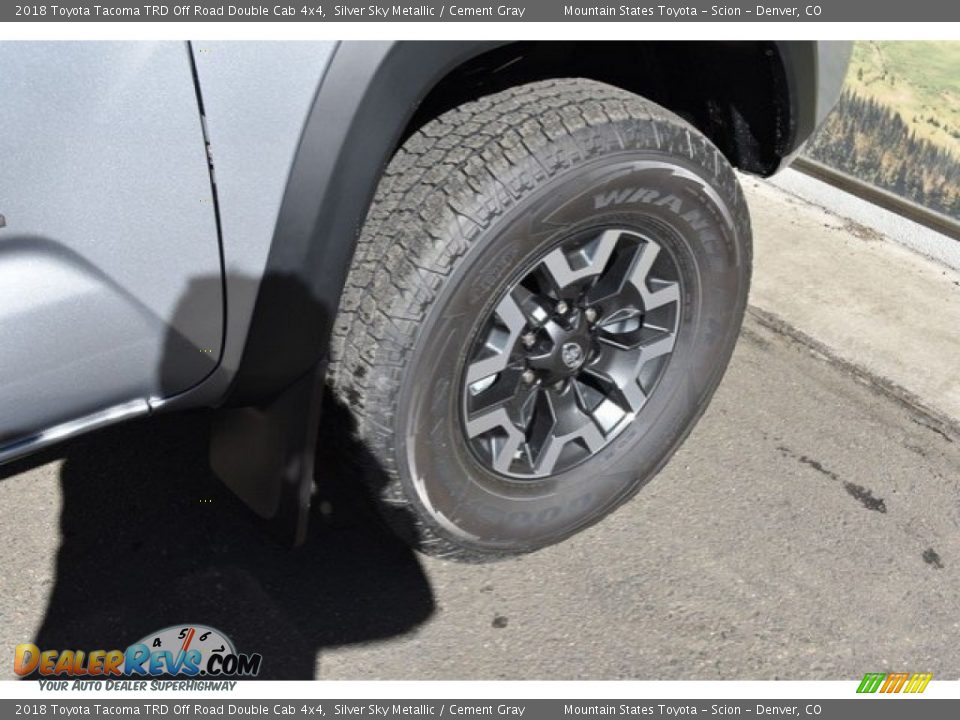 2018 Toyota Tacoma TRD Off Road Double Cab 4x4 Silver Sky Metallic / Cement Gray Photo #35