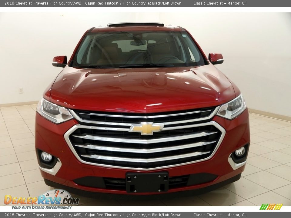 2018 Chevrolet Traverse High Country AWD Cajun Red Tintcoat / High Country Jet Black/Loft Brown Photo #2