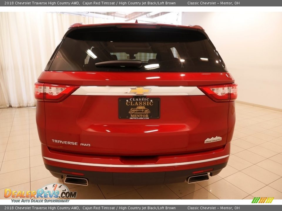 2018 Chevrolet Traverse High Country AWD Cajun Red Tintcoat / High Country Jet Black/Loft Brown Photo #22