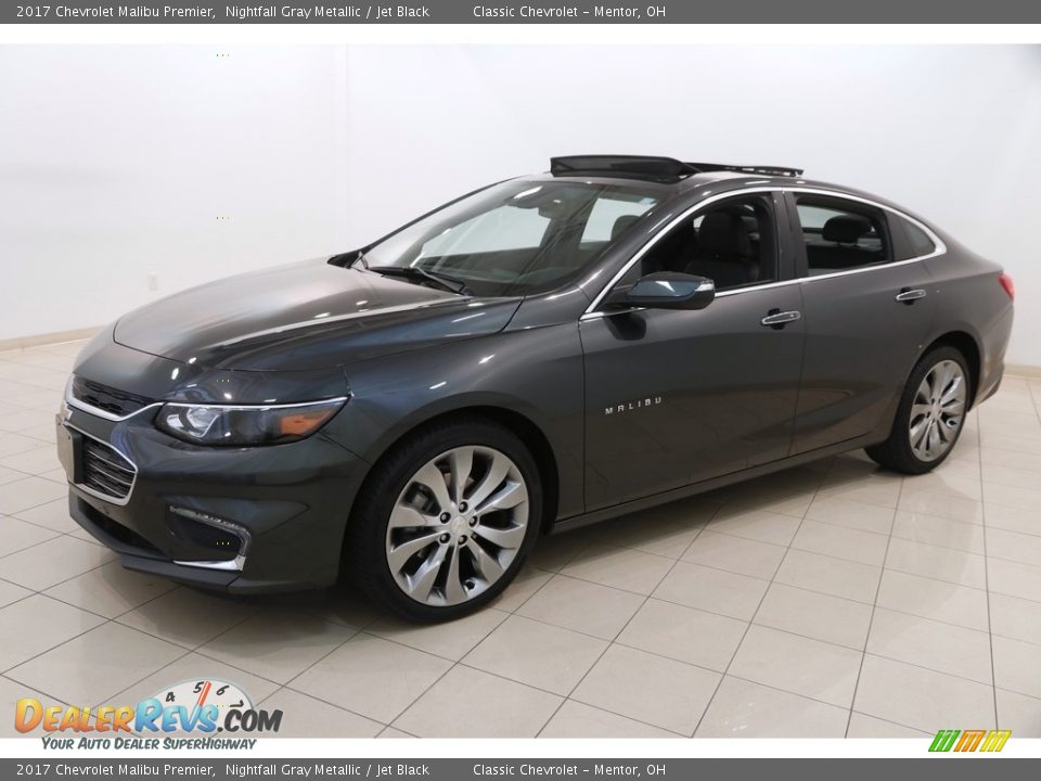 2017 Chevrolet Malibu Premier Nightfall Gray Metallic / Jet Black Photo #3