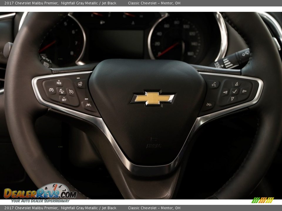 2017 Chevrolet Malibu Premier Nightfall Gray Metallic / Jet Black Photo #6