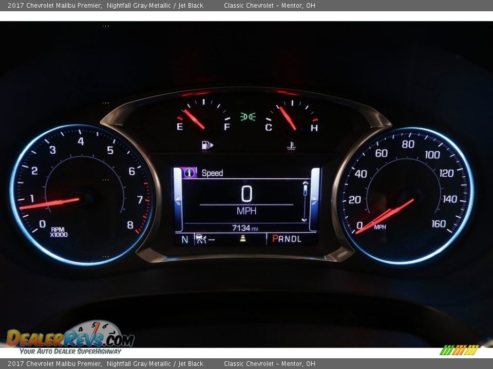 2017 Chevrolet Malibu Premier Nightfall Gray Metallic / Jet Black Photo #7