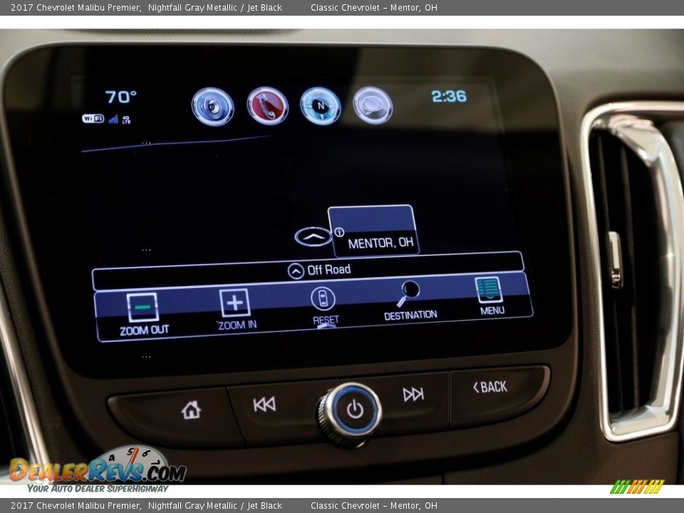 2017 Chevrolet Malibu Premier Nightfall Gray Metallic / Jet Black Photo #12