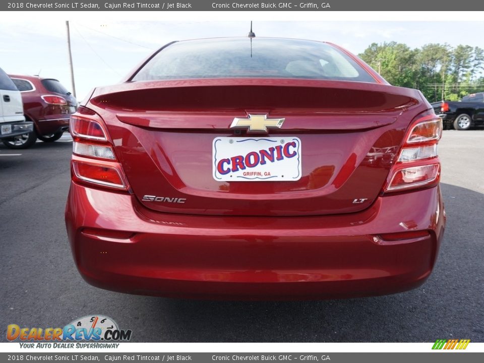 2018 Chevrolet Sonic LT Sedan Cajun Red Tintcoat / Jet Black Photo #12