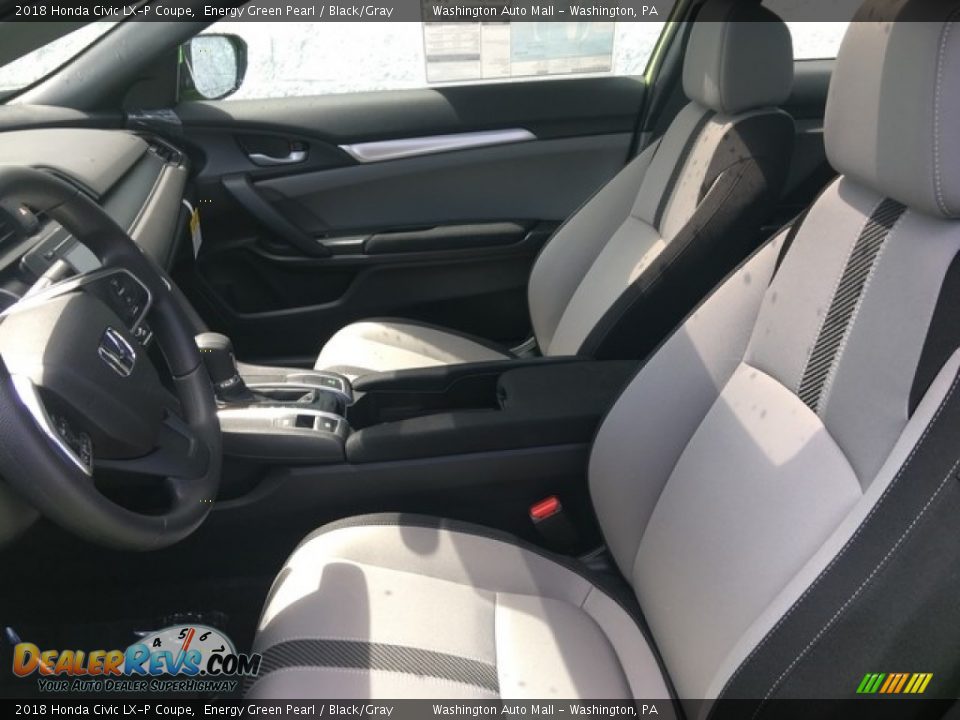 Front Seat of 2018 Honda Civic LX-P Coupe Photo #12