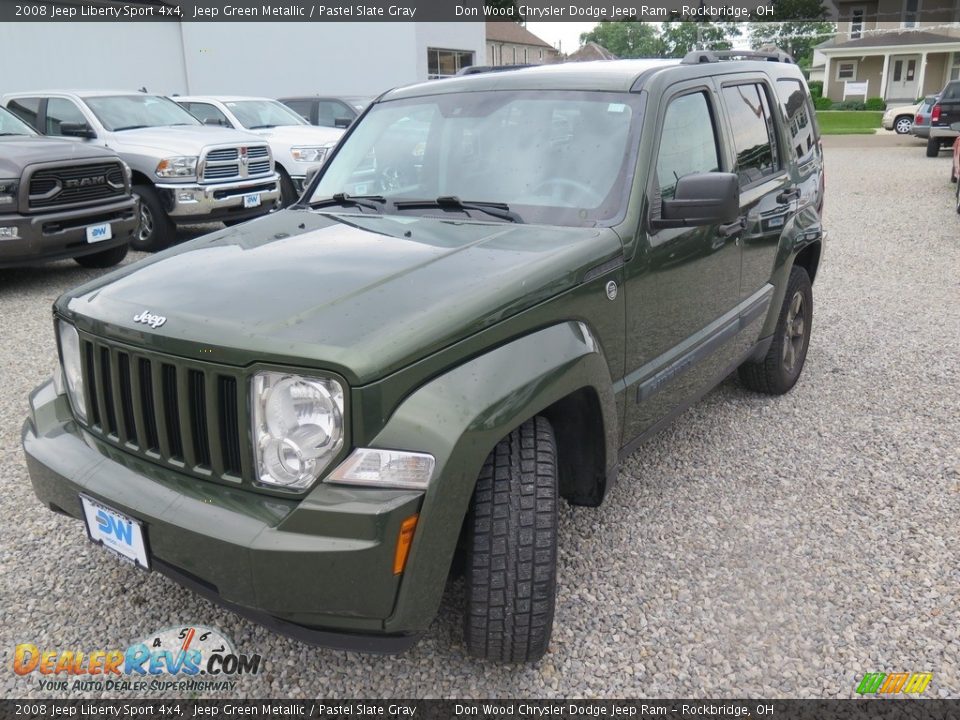 2008 Jeep Liberty Sport 4x4 Jeep Green Metallic / Pastel Slate Gray Photo #6