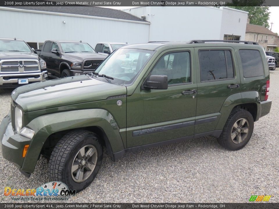 2008 Jeep Liberty Sport 4x4 Jeep Green Metallic / Pastel Slate Gray Photo #7