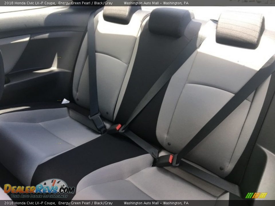 Rear Seat of 2018 Honda Civic LX-P Coupe Photo #21
