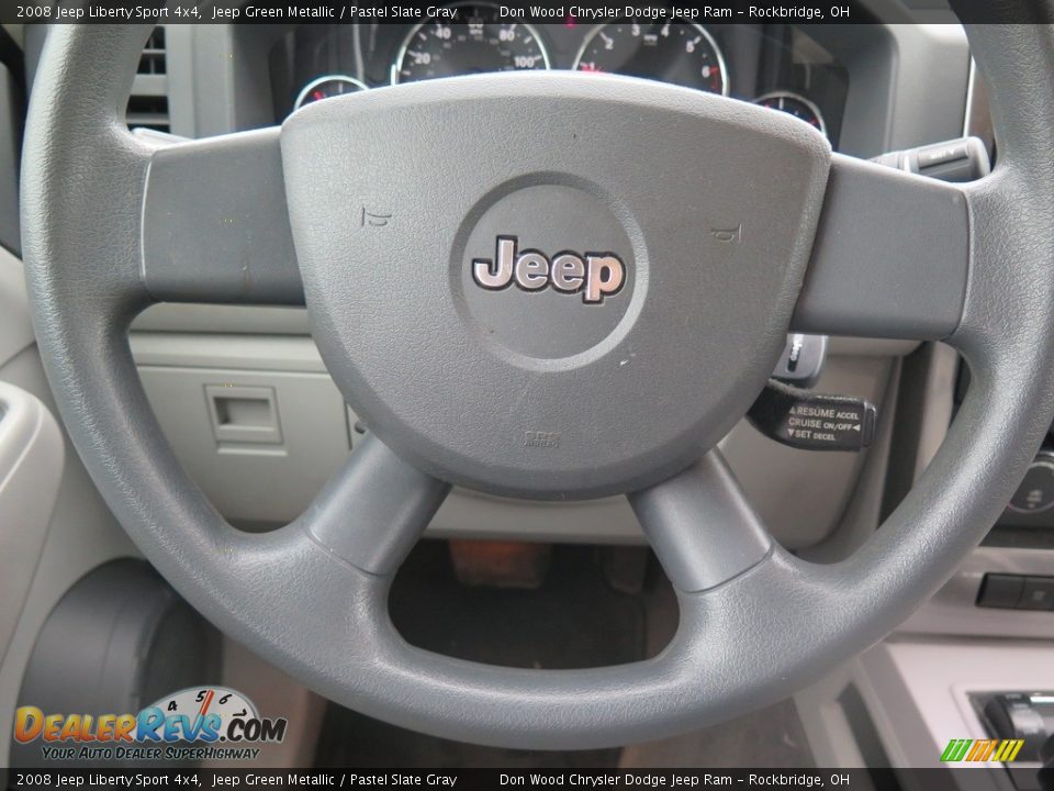 2008 Jeep Liberty Sport 4x4 Jeep Green Metallic / Pastel Slate Gray Photo #13
