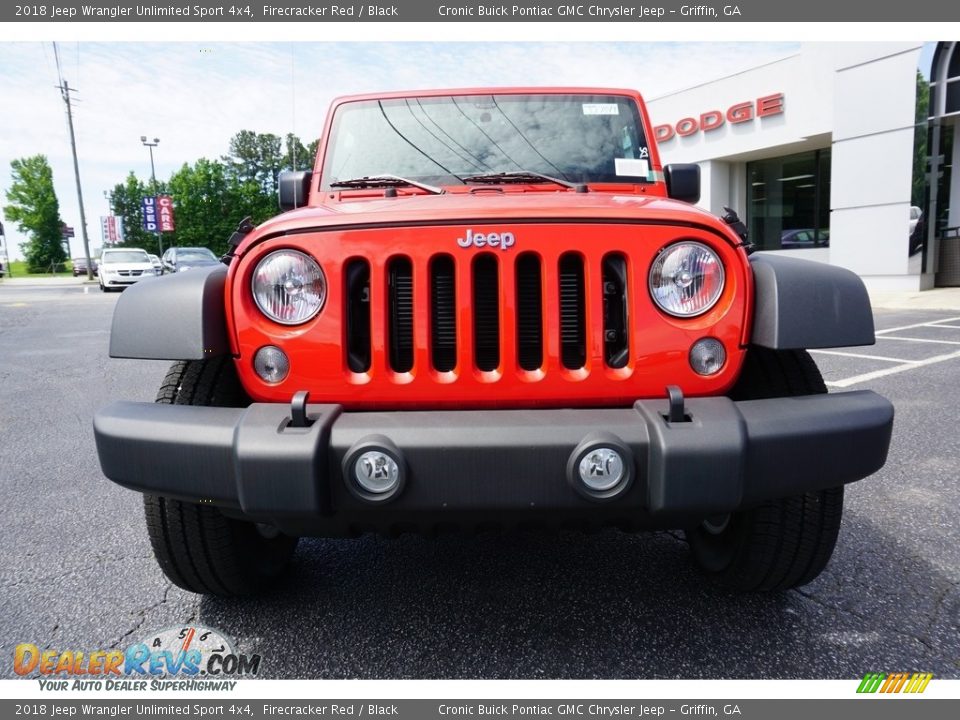 2018 Jeep Wrangler Unlimited Sport 4x4 Firecracker Red / Black Photo #2