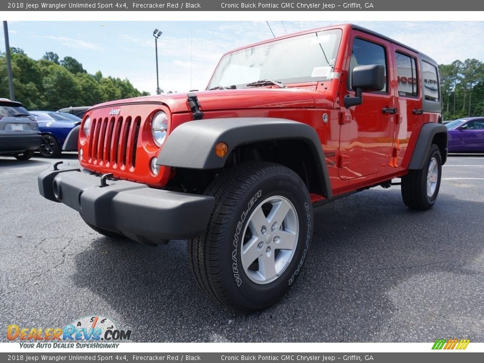 2018 Jeep Wrangler Unlimited Sport 4x4 Firecracker Red / Black Photo #3