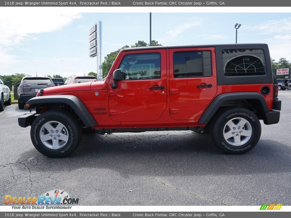 2018 Jeep Wrangler Unlimited Sport 4x4 Firecracker Red / Black Photo #4