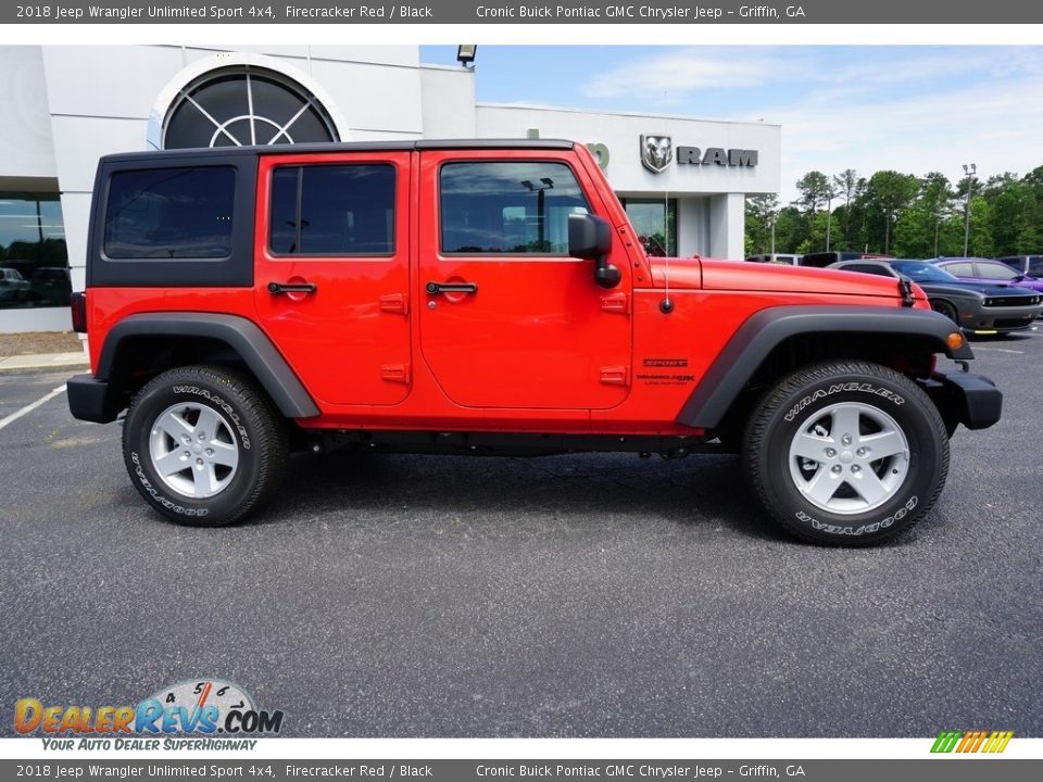 2018 Jeep Wrangler Unlimited Sport 4x4 Firecracker Red / Black Photo #10