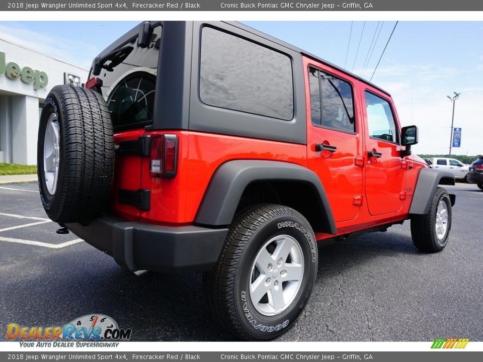 2018 Jeep Wrangler Unlimited Sport 4x4 Firecracker Red / Black Photo #11